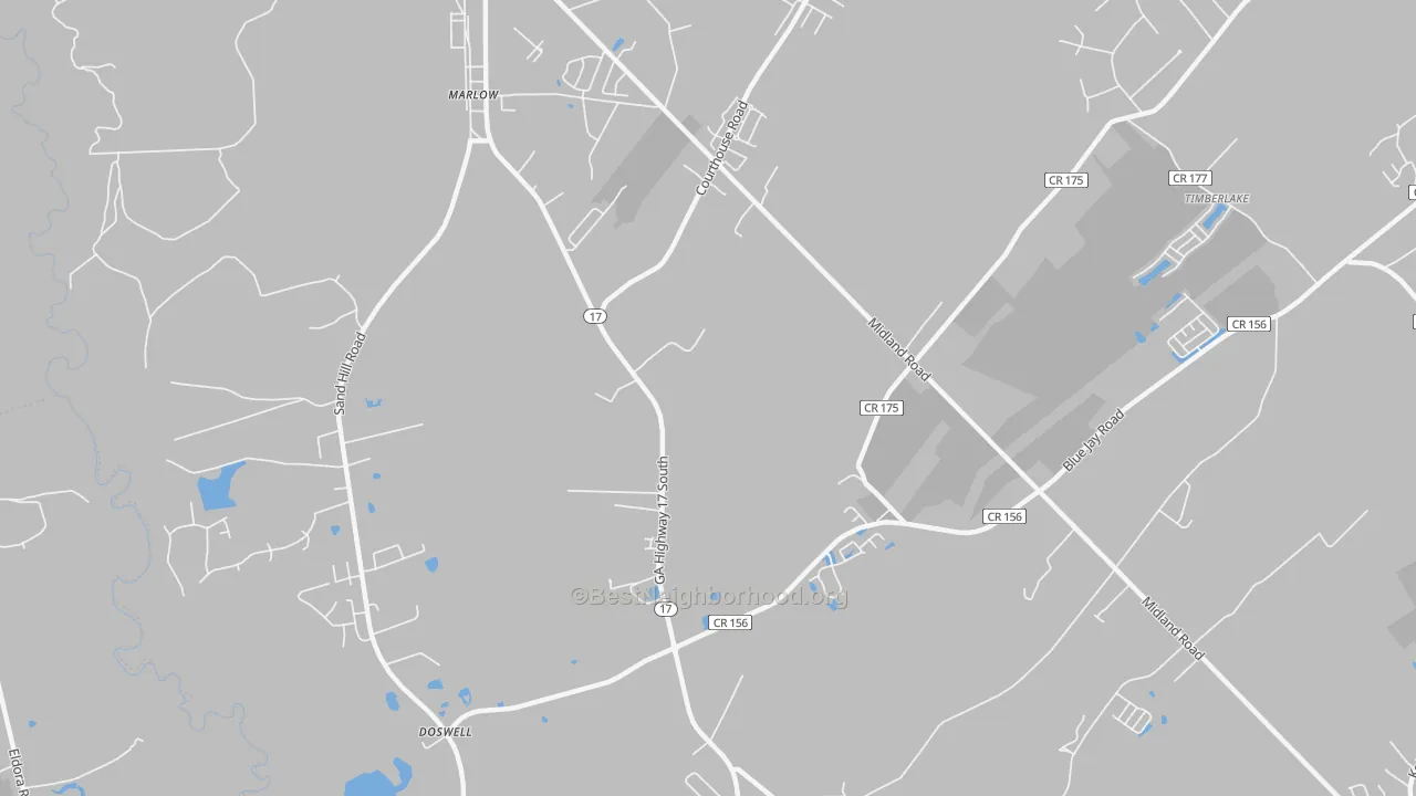 Transit Grade map of Marlow, GA