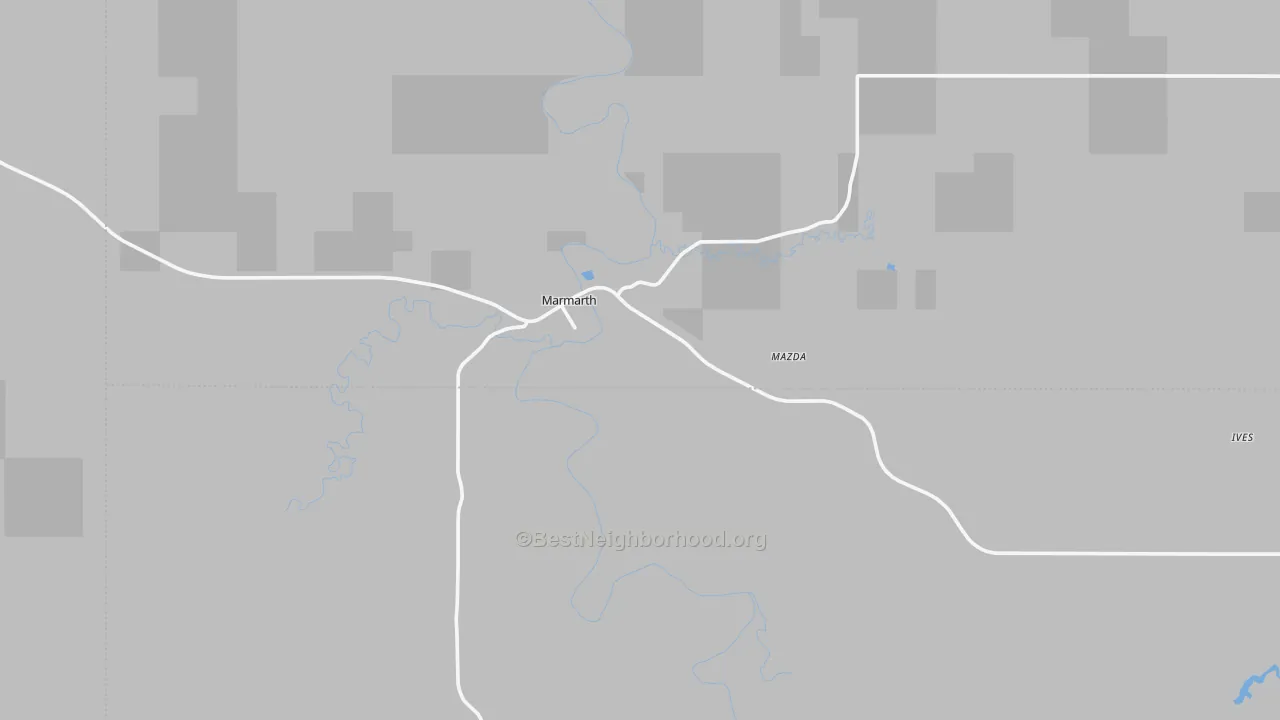 Transit Grade map of Marmarth, ND