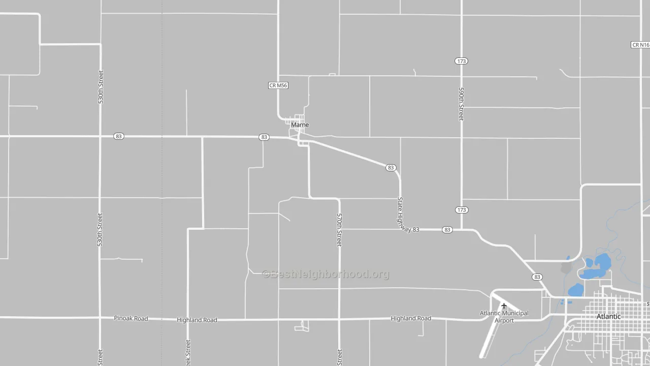 Transit Grade map of Marne, IA