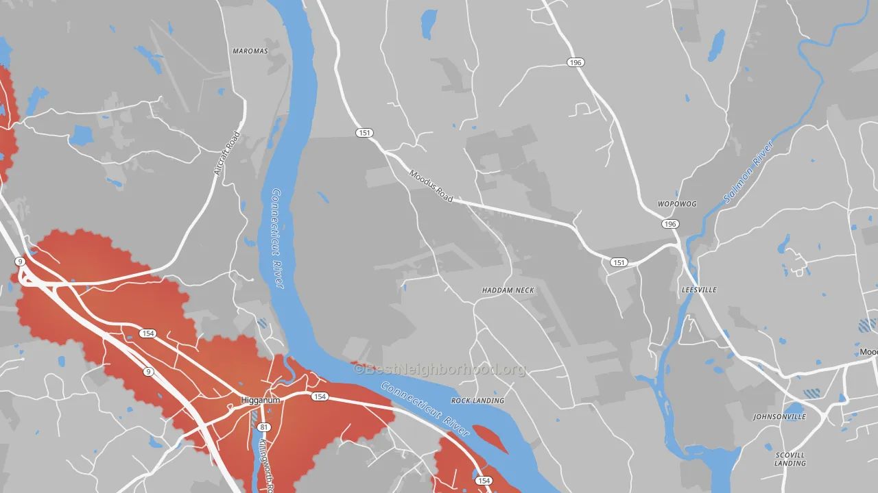 Transit Grade map of Maromas, CT