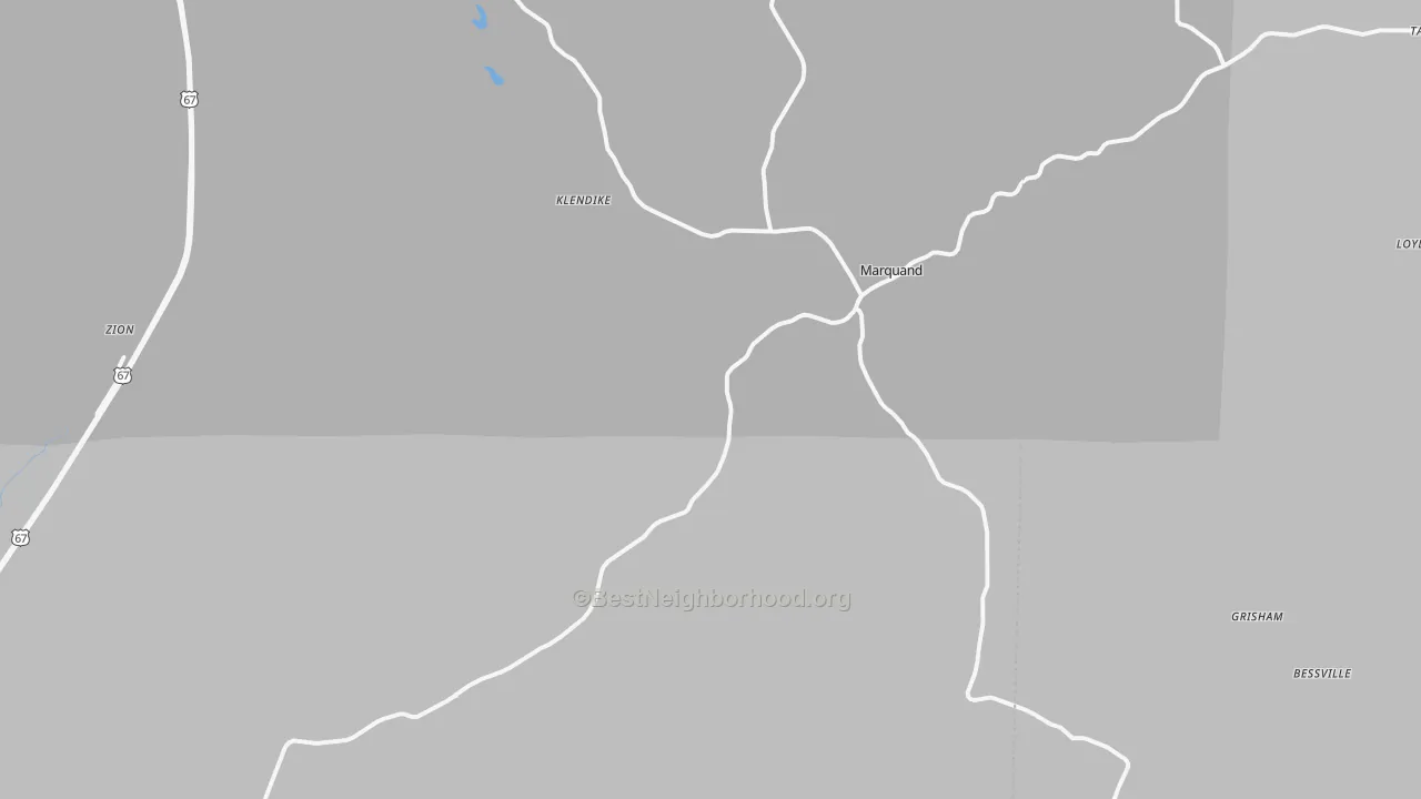Transit Grade map of Marquand, MO