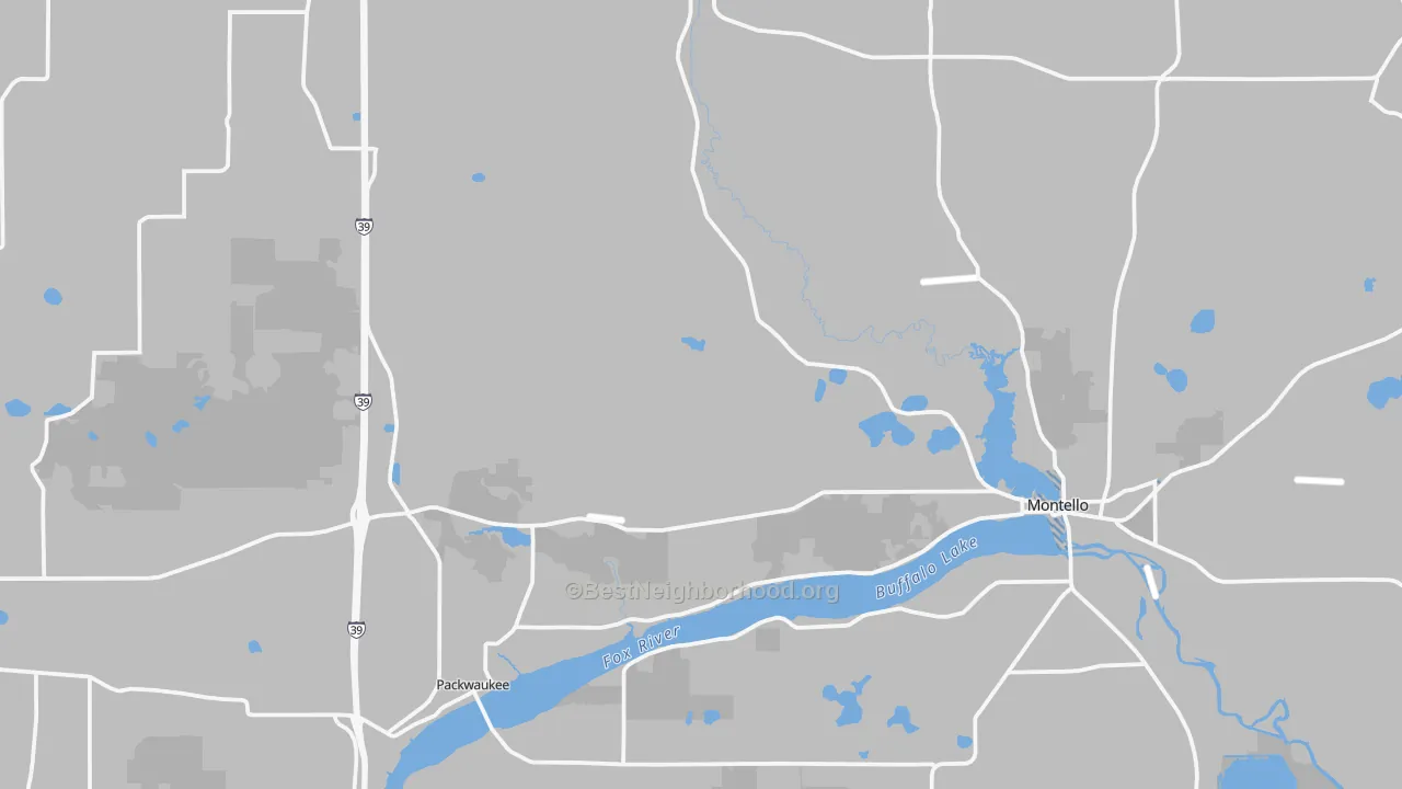Transit Grade map of Marquette County, WI