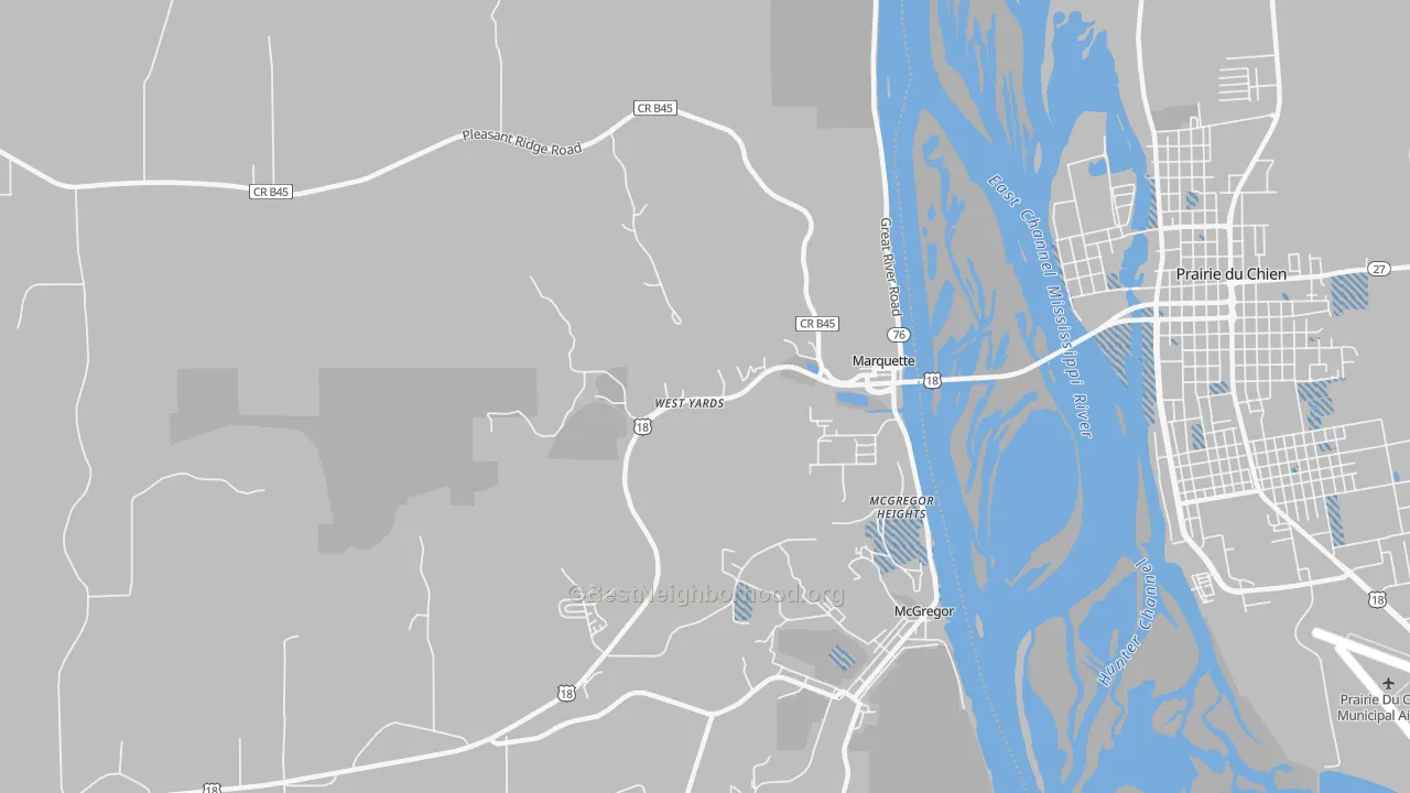 Transit Grade map of Marquette, IA