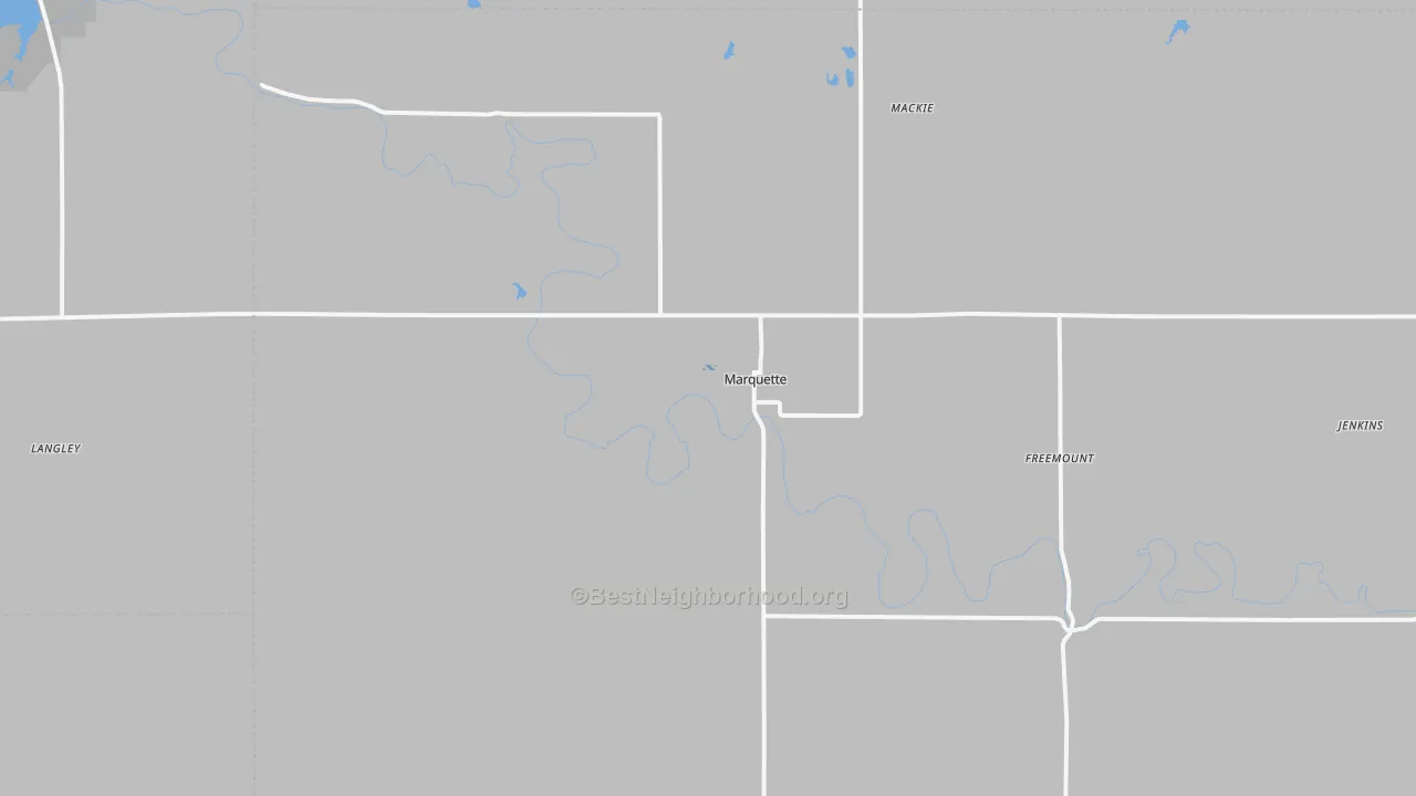 Transit Grade map of Marquette, KS