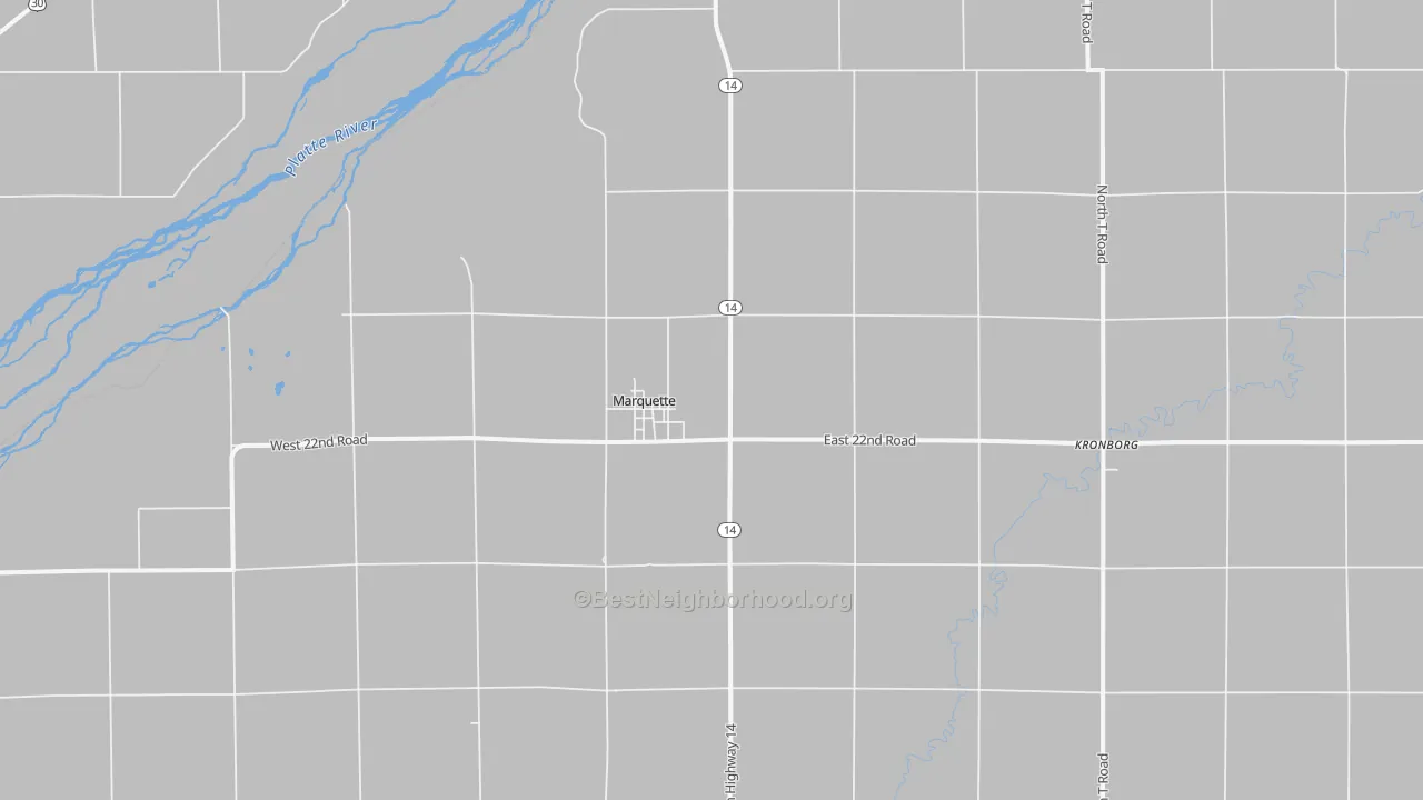 Transit Grade map of Marquette, NE