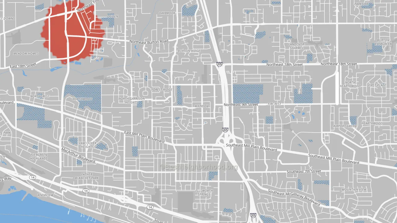 Transit Grade map of Marrion, Vancouver, WA