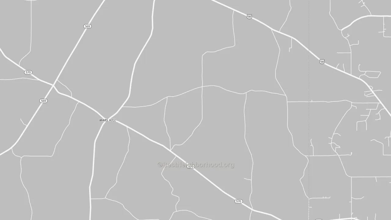 Transit Grade map of Mars Hill, MS