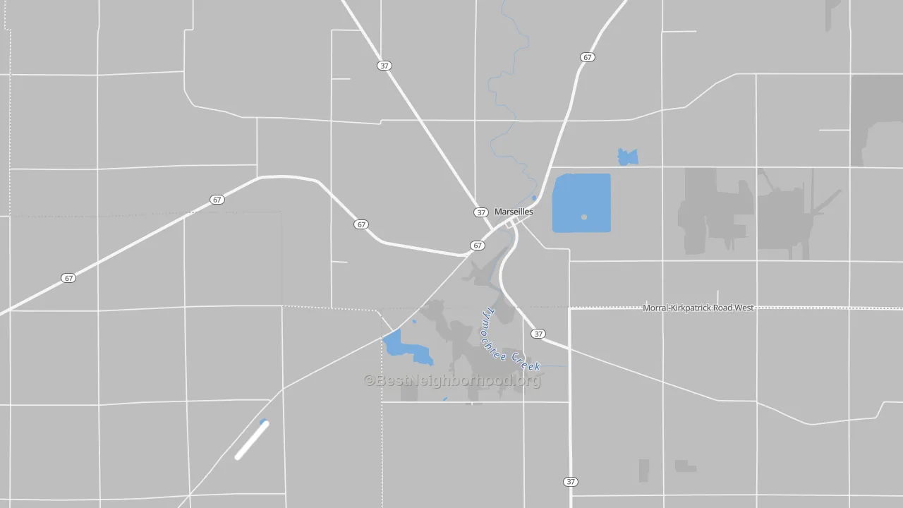 Transit Grade map of Marseilles, OH