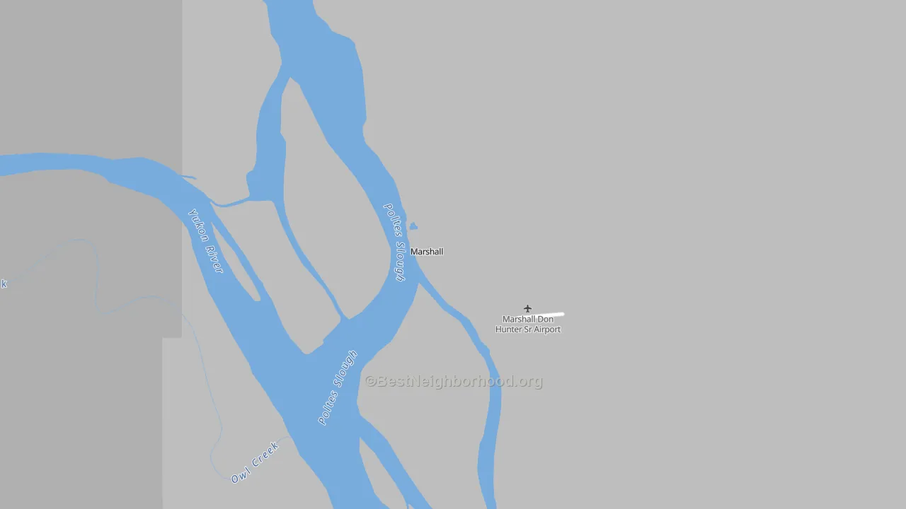 Transit Grade map of Marshall, AK