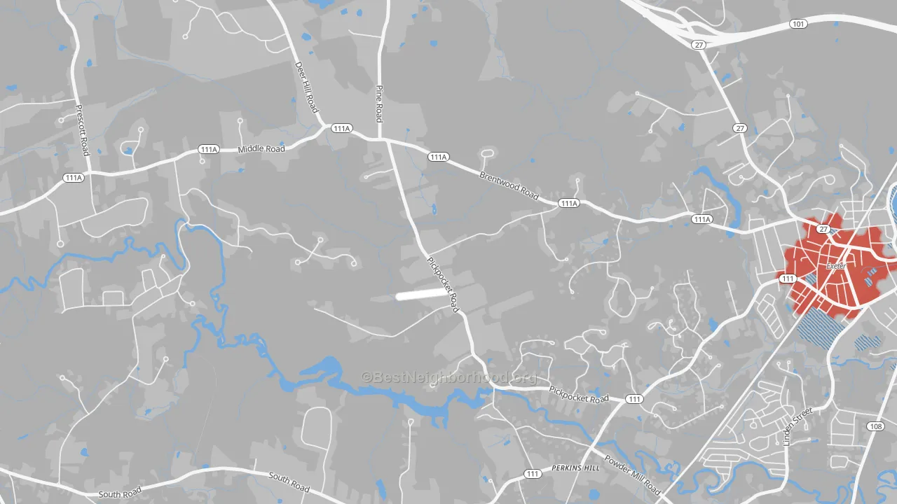 Transit Grade map of Marshall Corner, NH