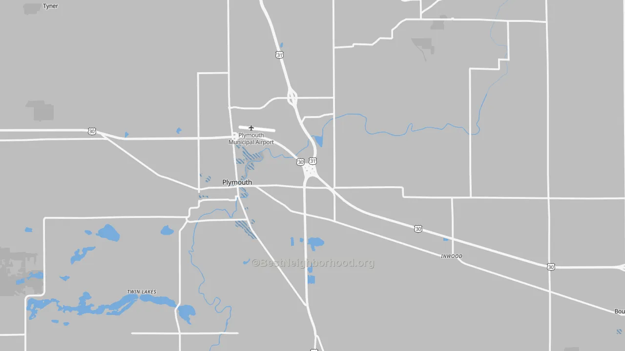 Transit Grade map of Marshall County, IN