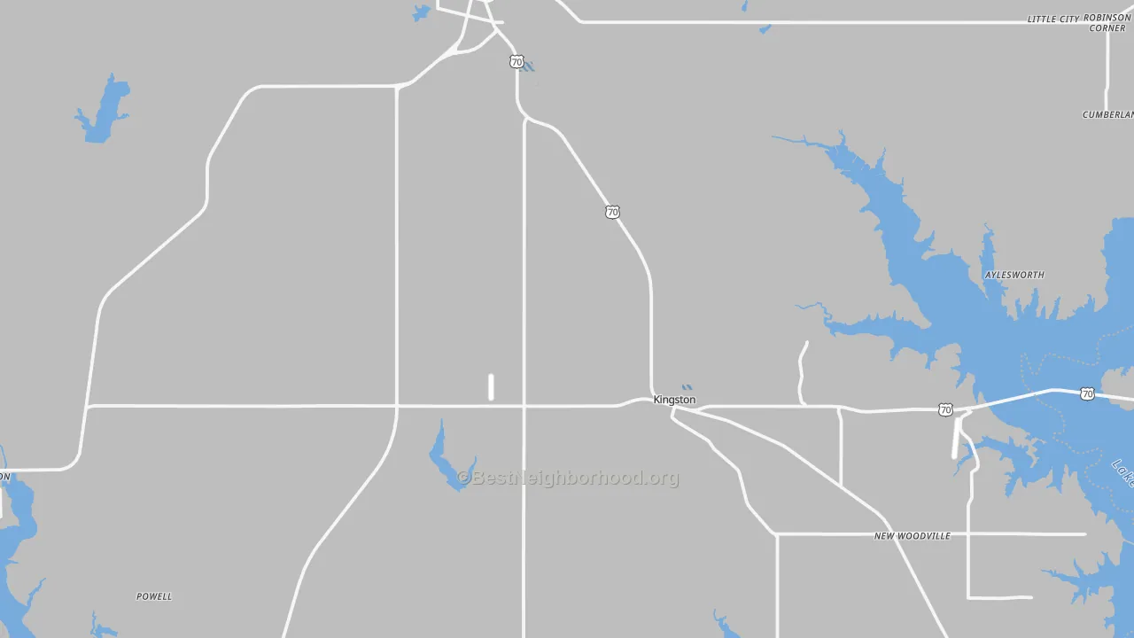 Transit Grade map of Marshall County, OK