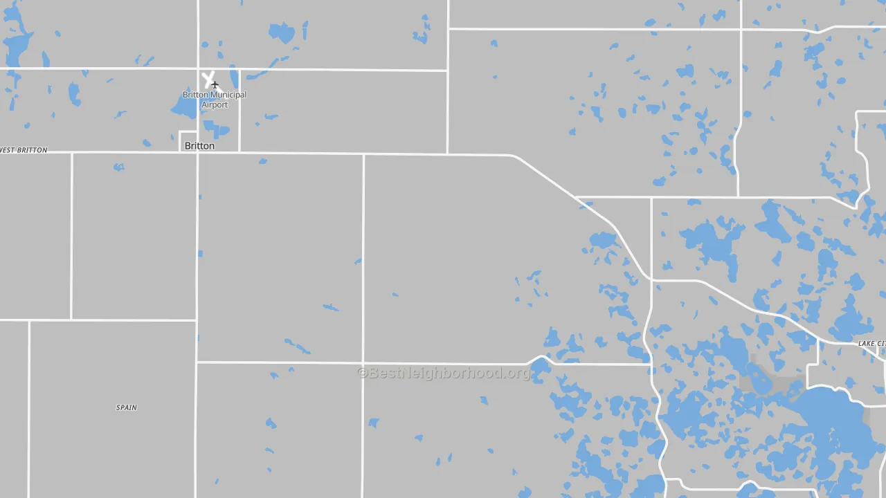 Transit Grade map of Marshall County, SD