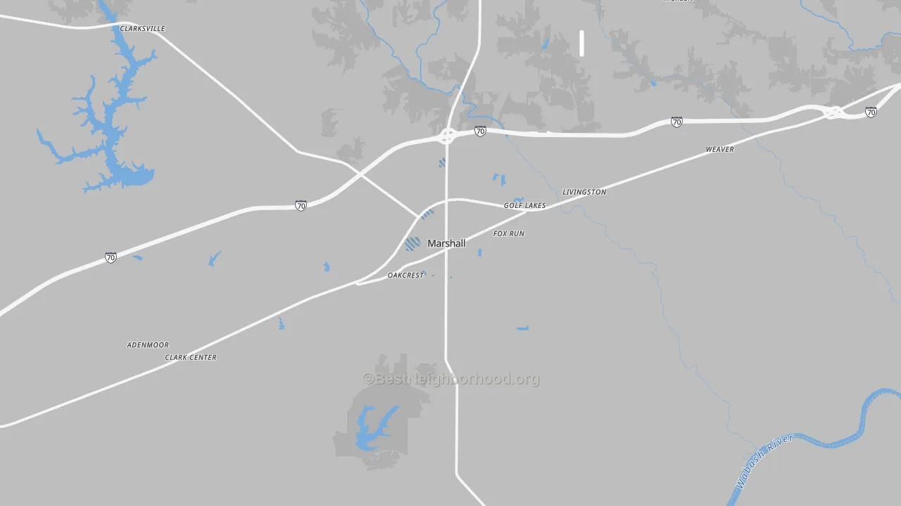 Transit Grade map of Marshall, IL