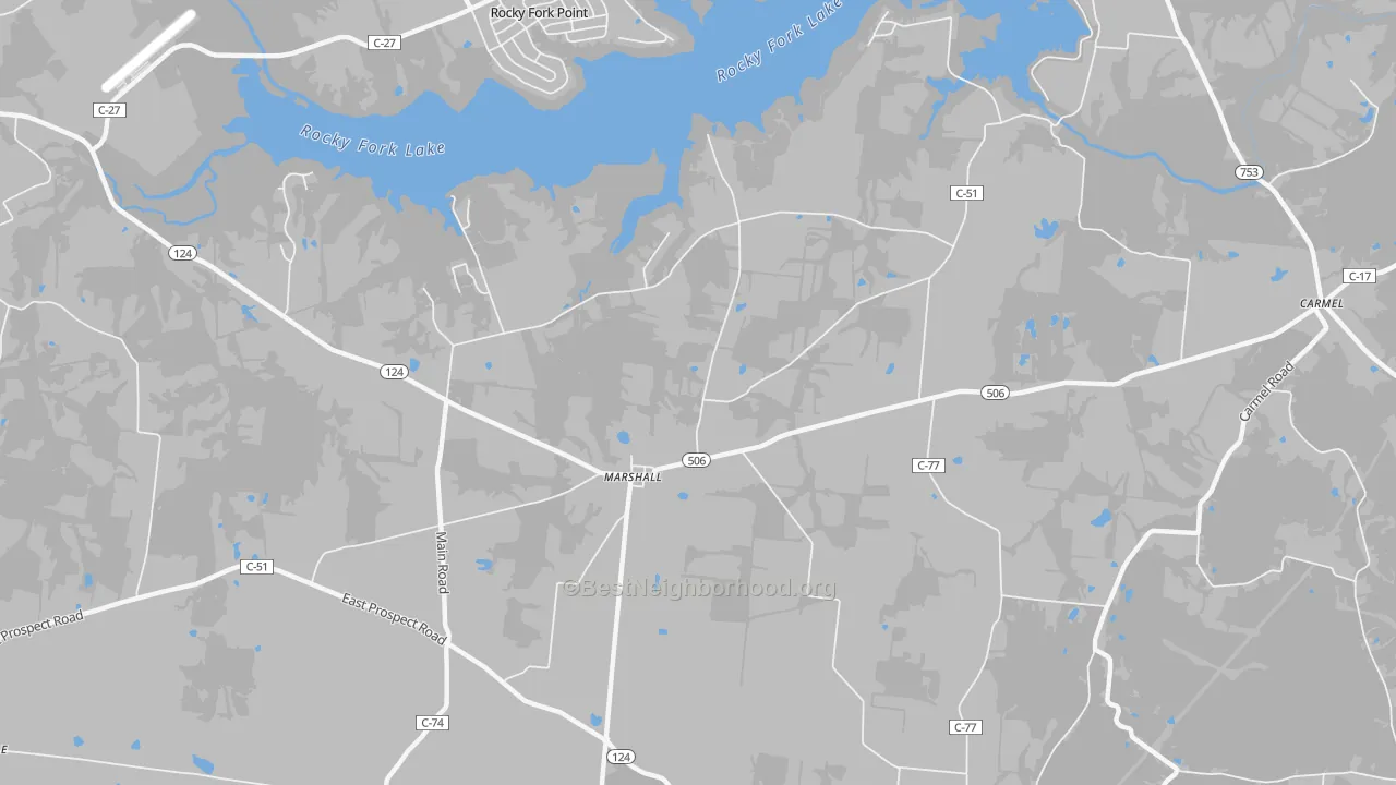 Transit Grade map of Marshall, OH