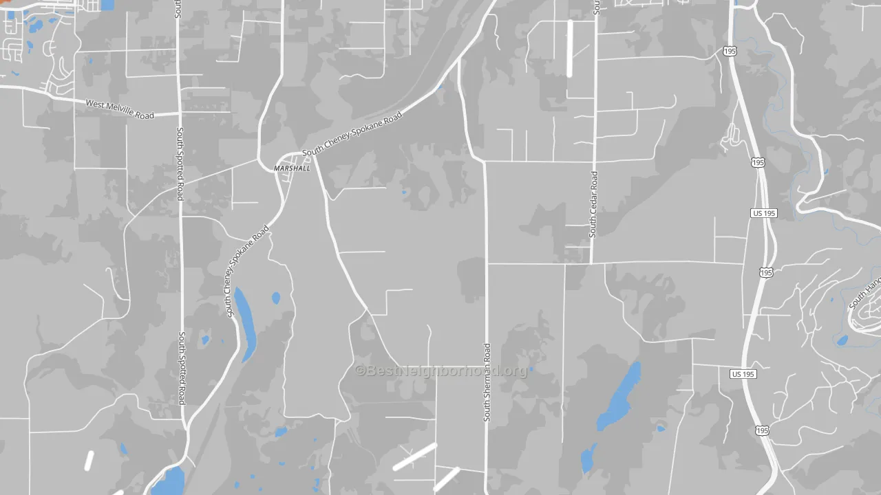 Transit Grade map of Marshall, WA