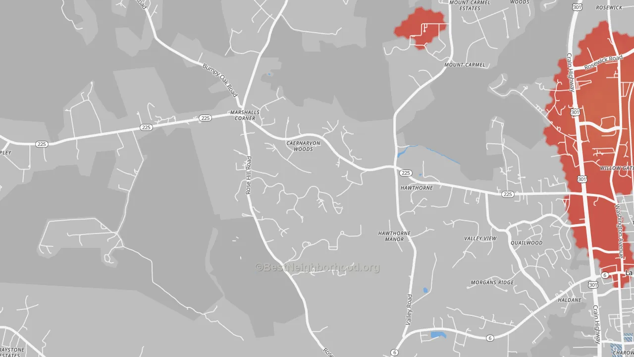 Transit Grade map of Marshalls Corner, MD
