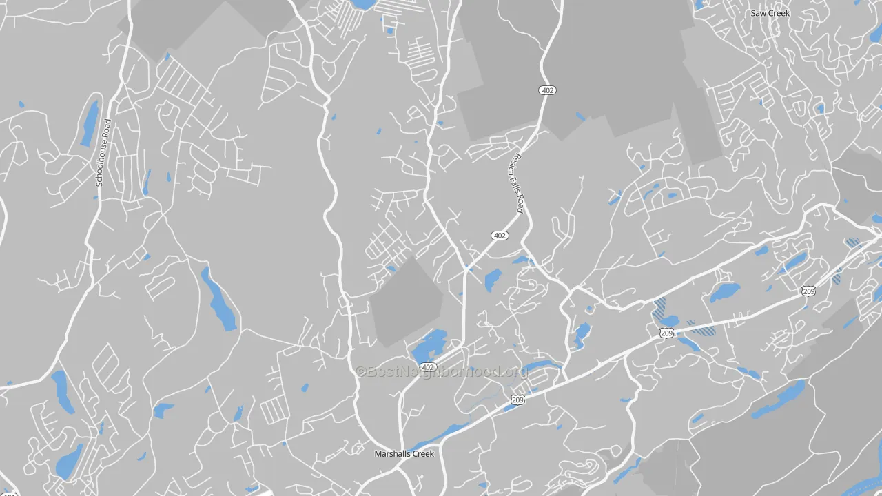 Transit Grade map of Marshalls Creek, PA