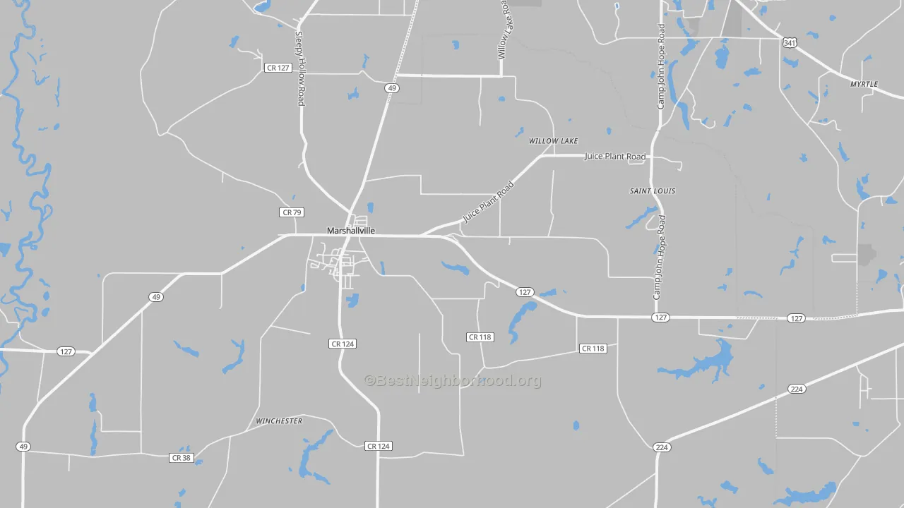Transit Grade map of Marshallville, GA
