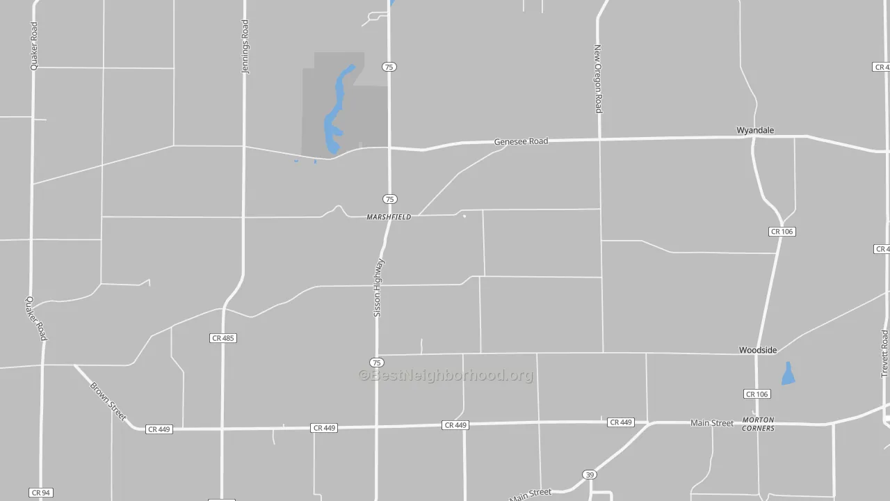 Transit Grade map of Marshfield, NY