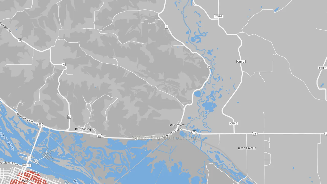 Transit Grade map of Marshland, WI