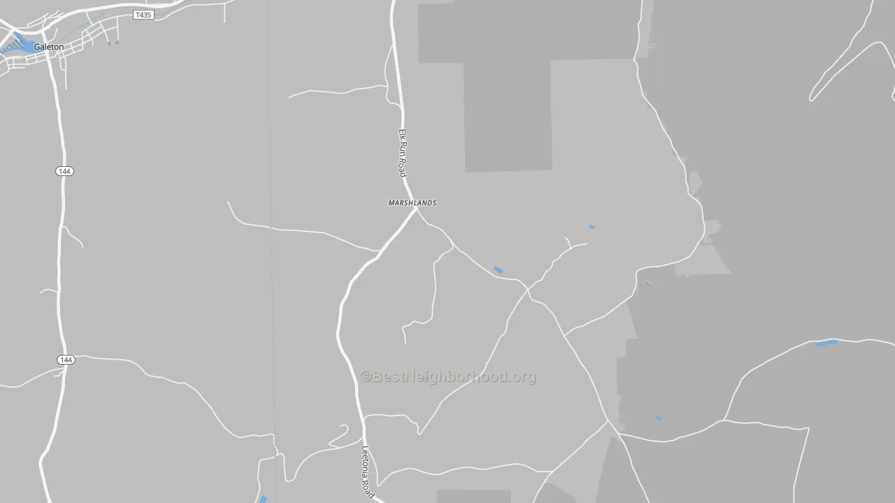 Transit Grade map of Marshlands, PA