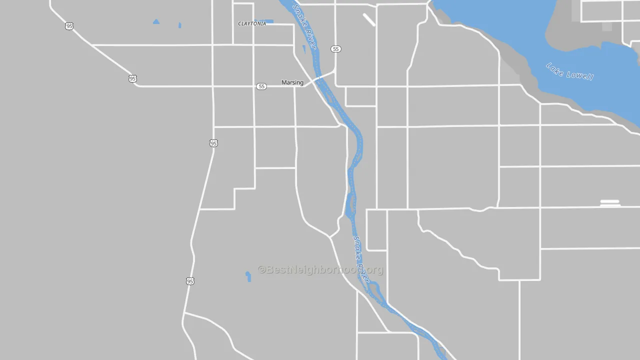 Transit Grade map of Marsing, ID