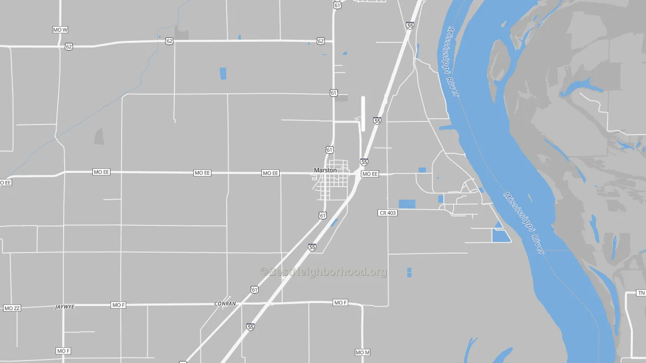 Transit Grade map of Marston, MO