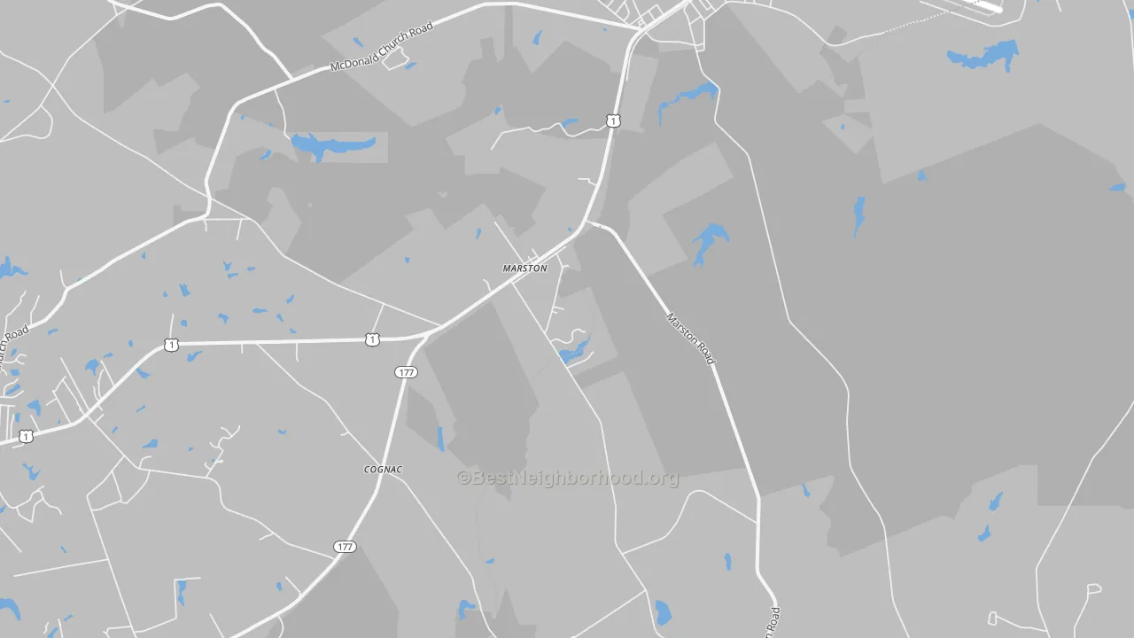 Transit Grade map of Marston, NC