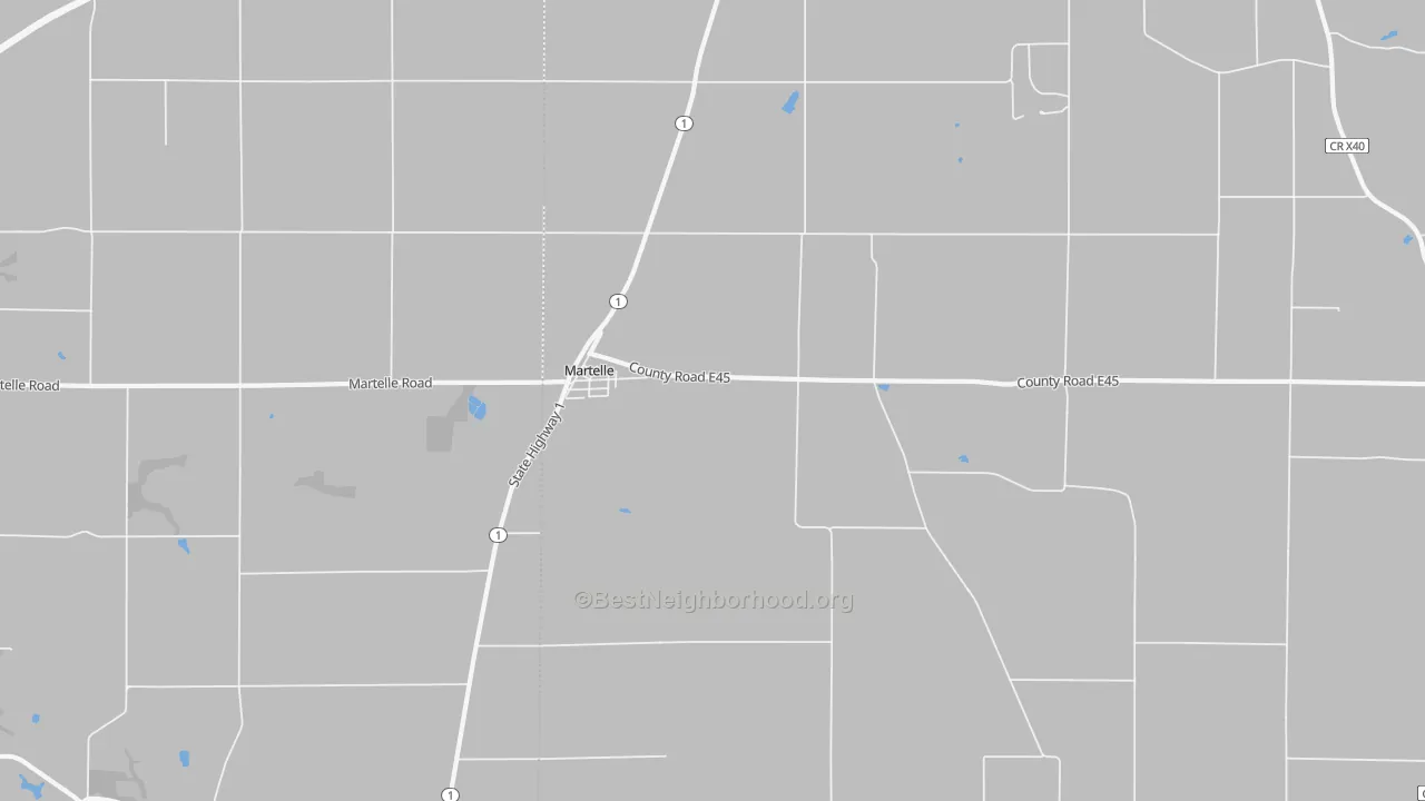 Transit Grade map of Martelle, IA