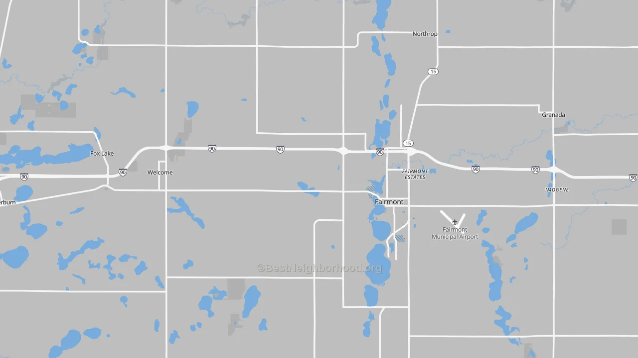 Transit Grade map of Martin County, MN