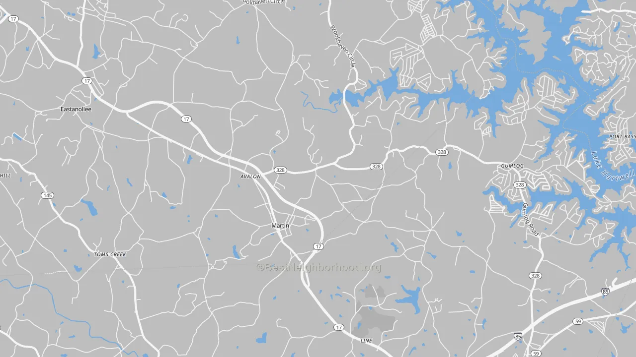 Transit Grade map of Martin, GA