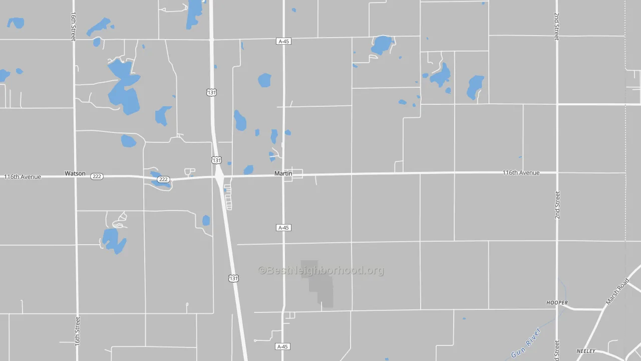 Transit Grade map of Martin, MI