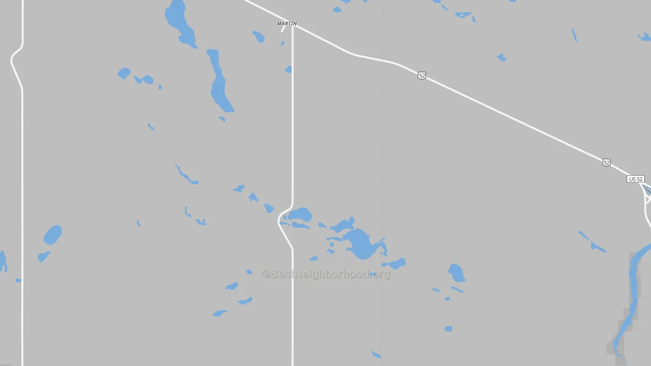 Transit Grade map of Martin, ND