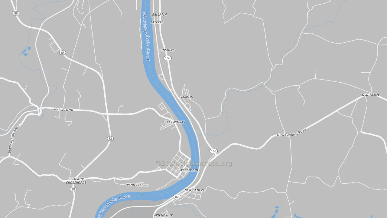 Transit Grade map of Martin, PA