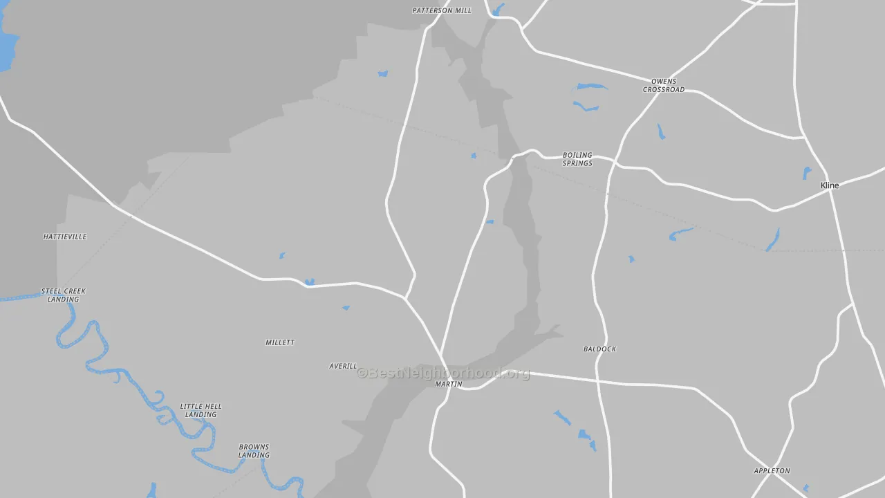 Transit Grade map of Martin, SC