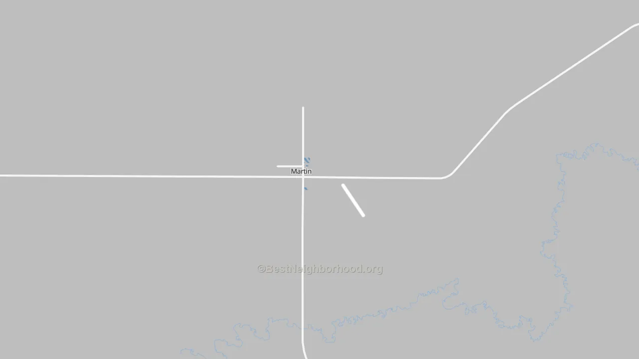 Transit Grade map of Martin, SD