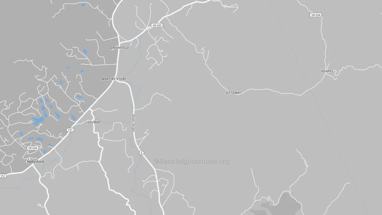 Transit Grade map of Martins Store, VA