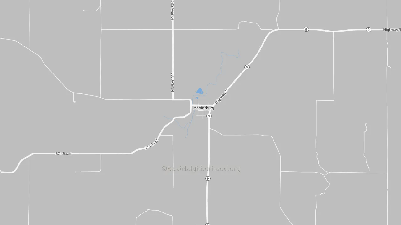 Transit Grade map of Martinsburg, NE