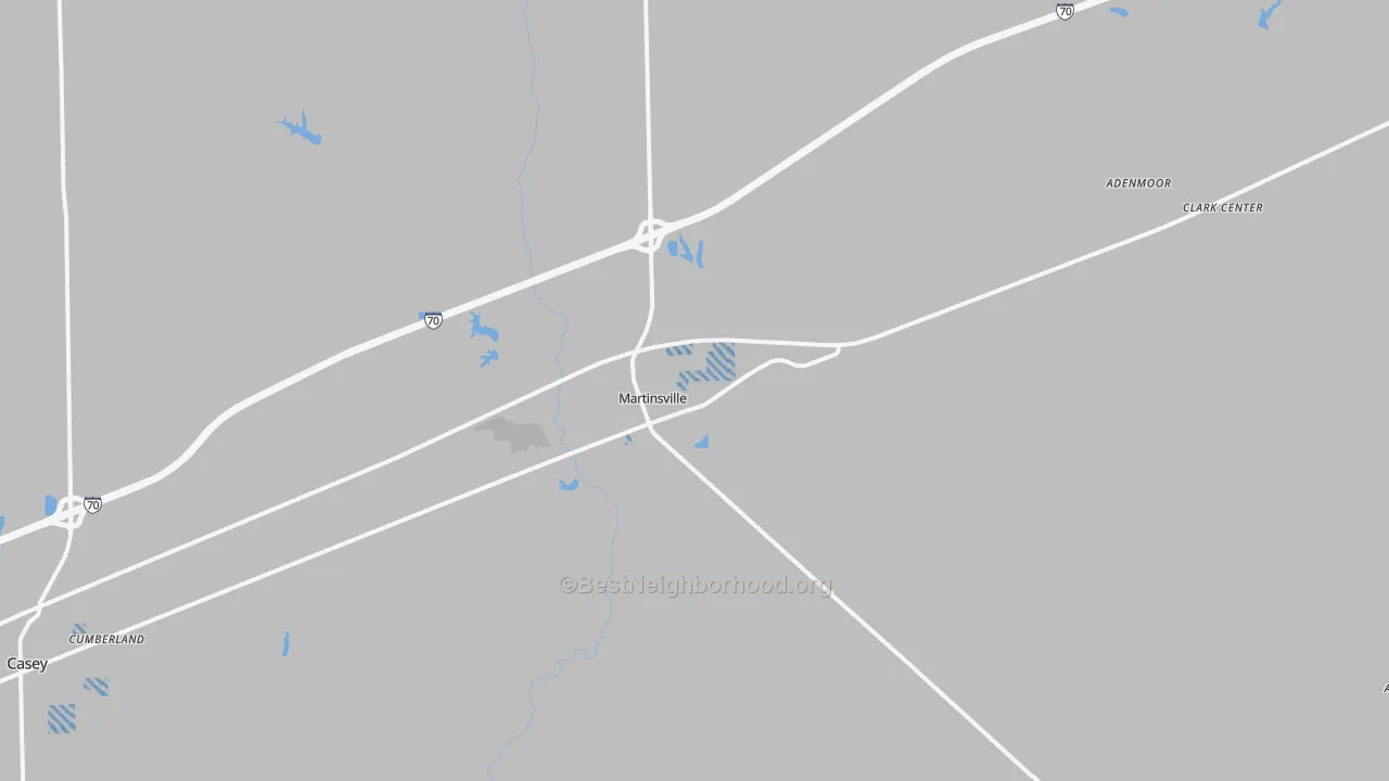 Transit Grade map of Martinsville, IL