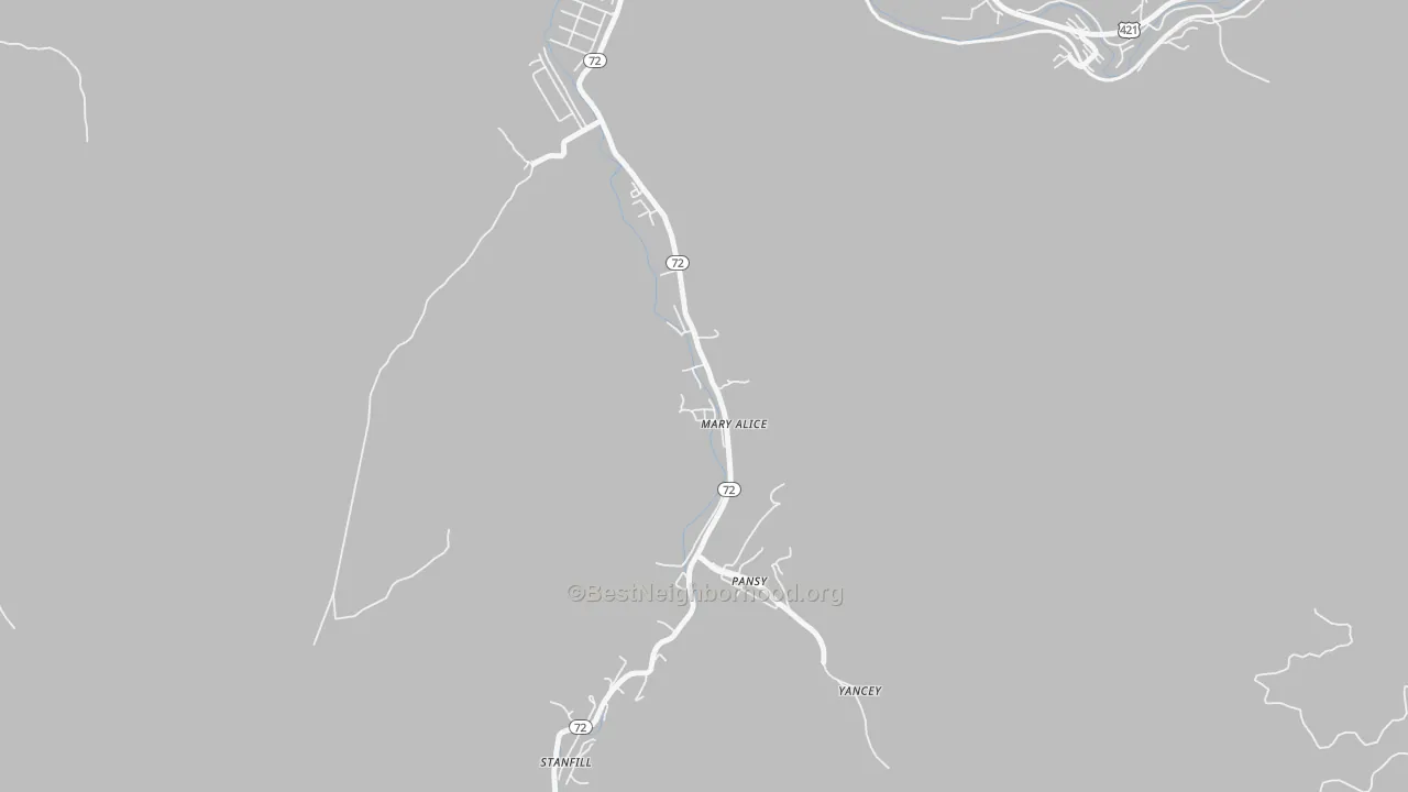 Transit Grade map of Mary Alice, KY