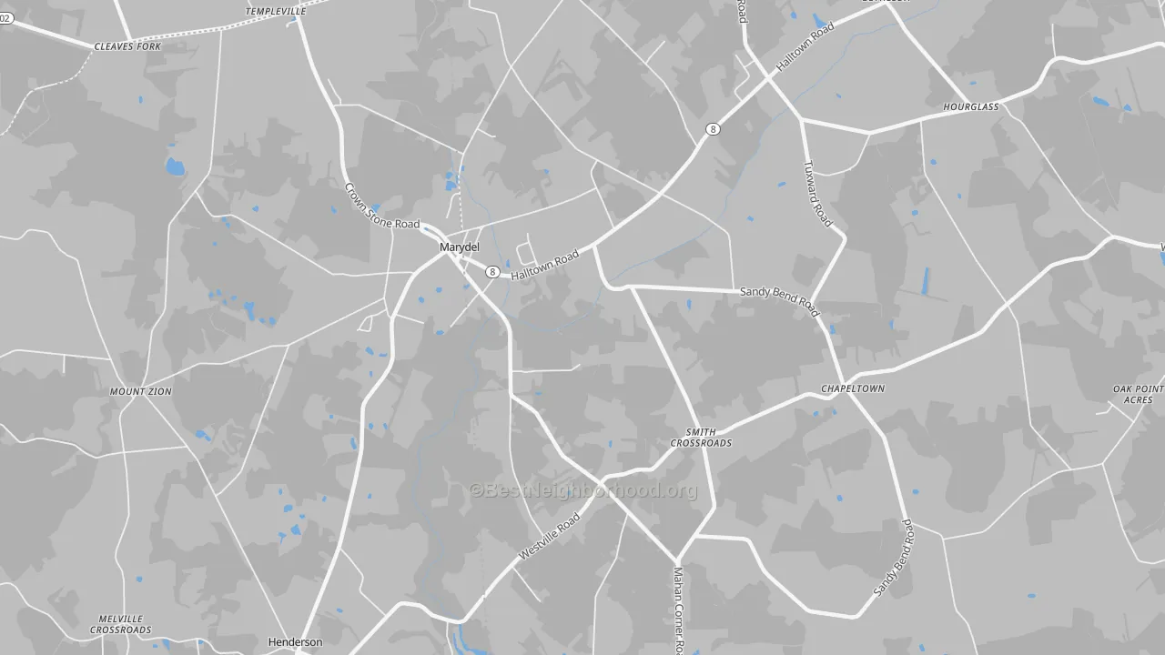 Transit Grade map of Marydel, DE