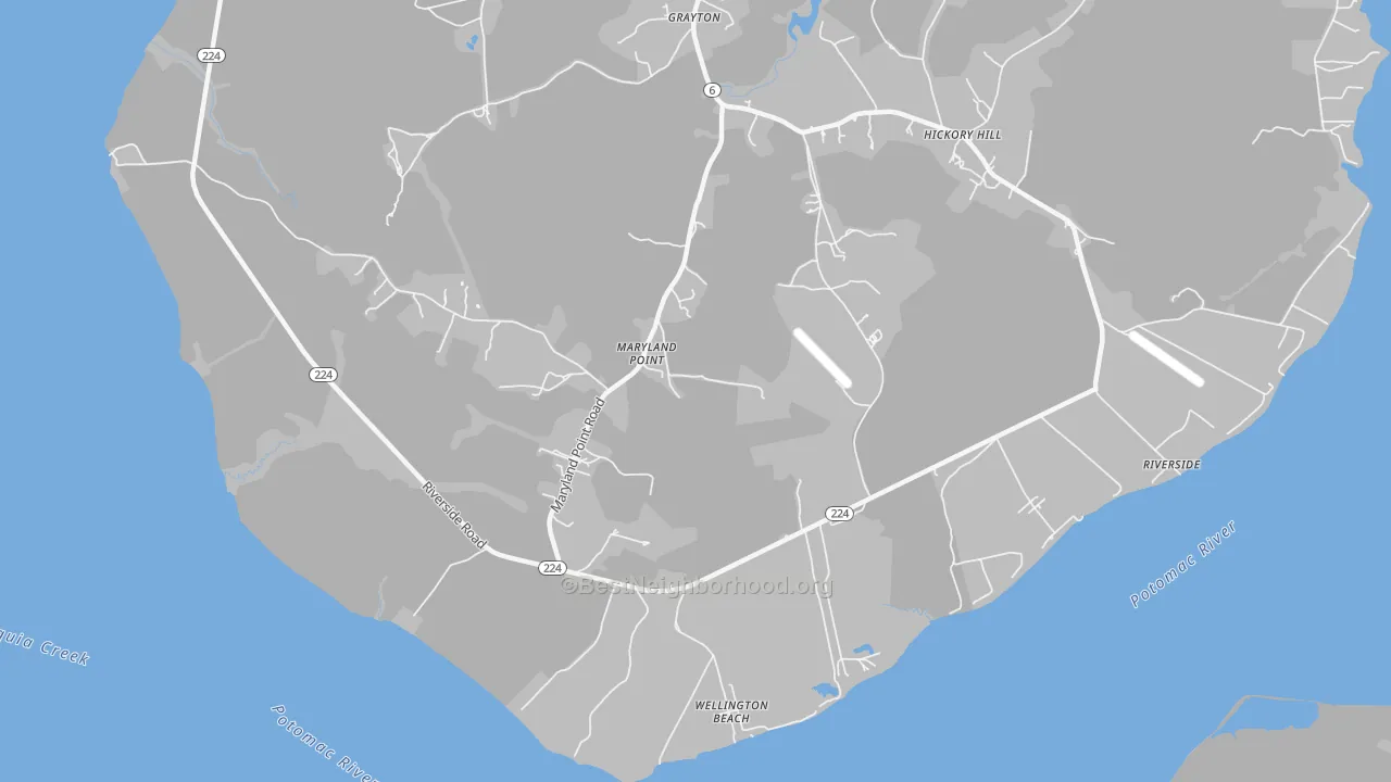Transit Grade map of Maryland Point, MD