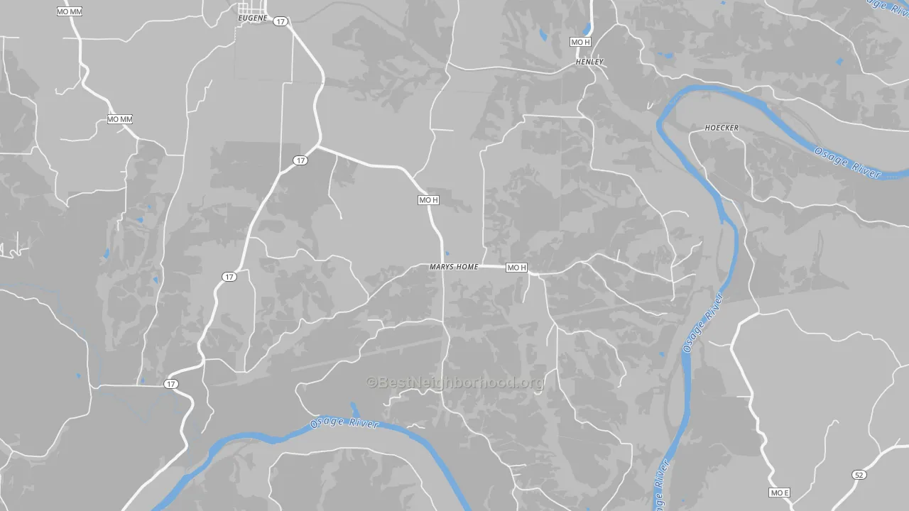 Transit Grade map of Marys Home, MO