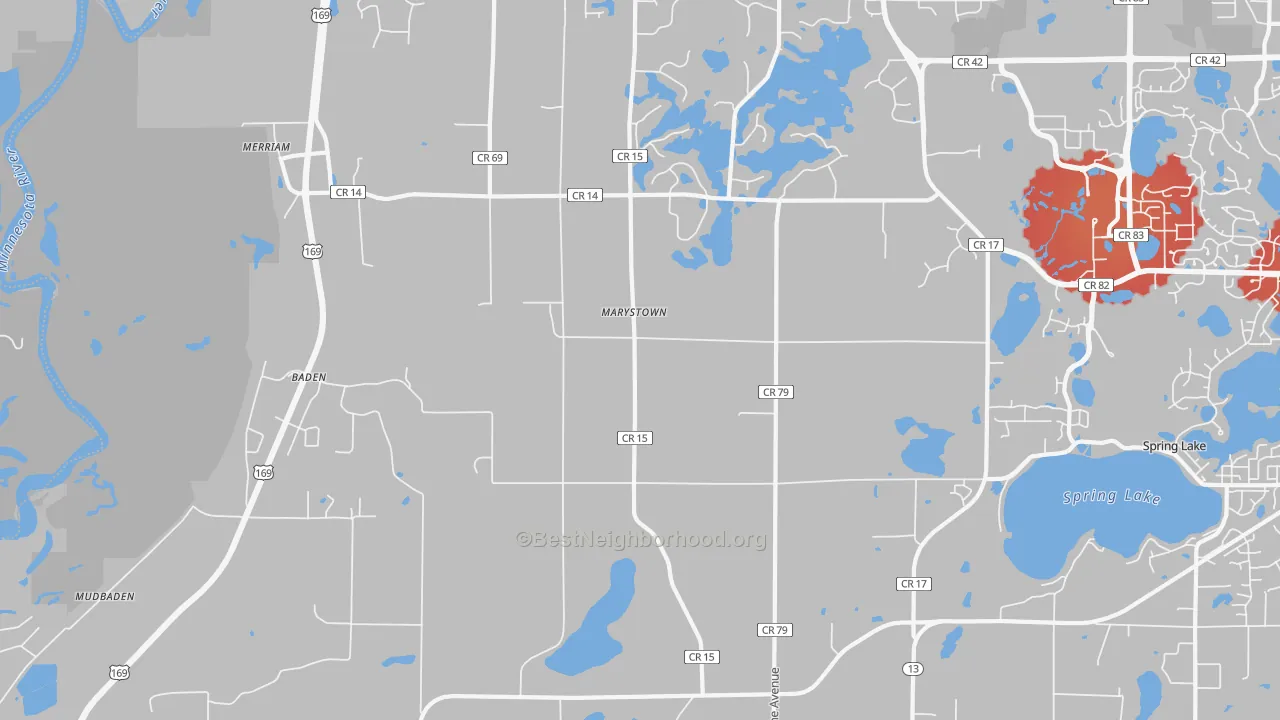 Transit Grade map of Marystown, MN