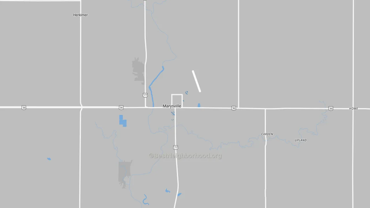 Transit Grade map of Marysville, KS