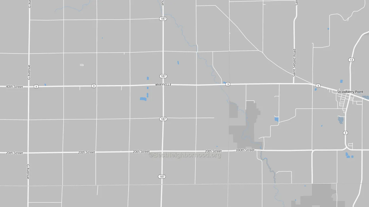 Transit Grade map of Maryville, IA