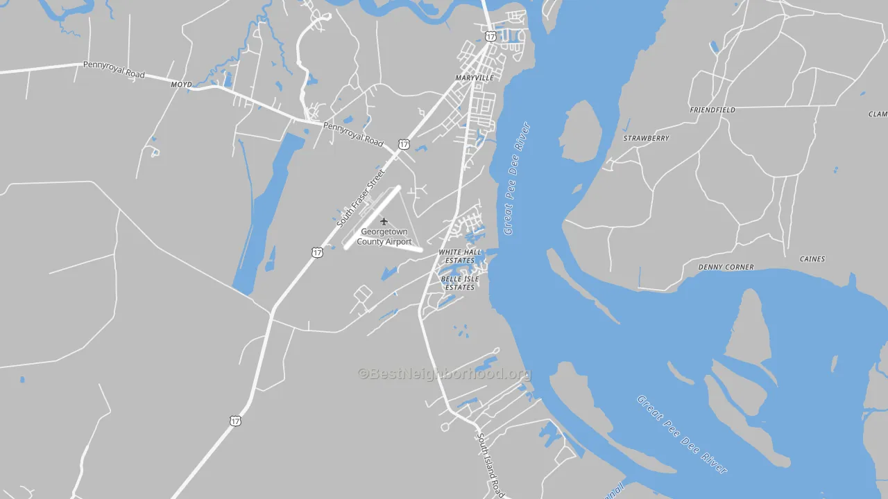 Transit Grade map of Maryville, SC