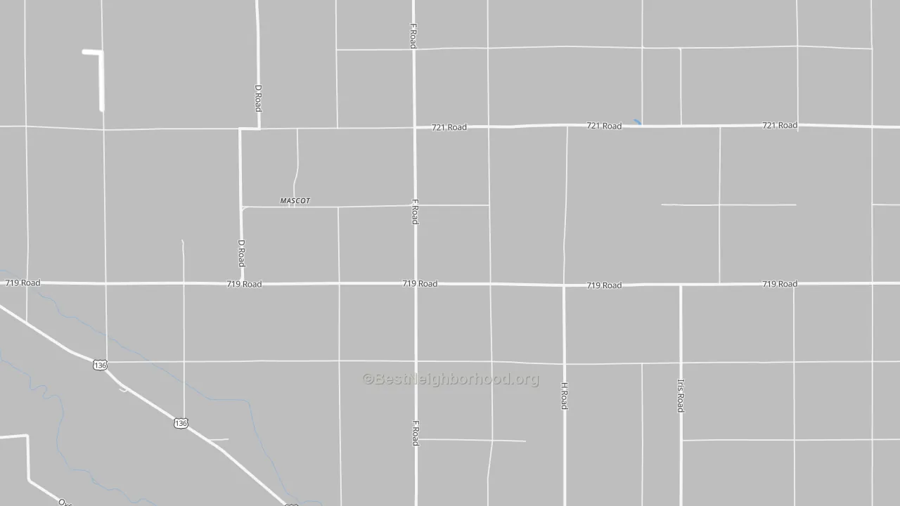Transit Grade map of Mascot, NE