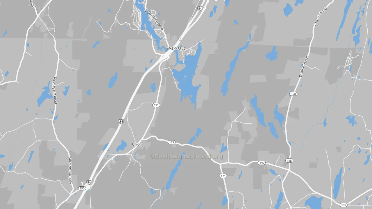 Transit Grade map of Mashapaug, CT